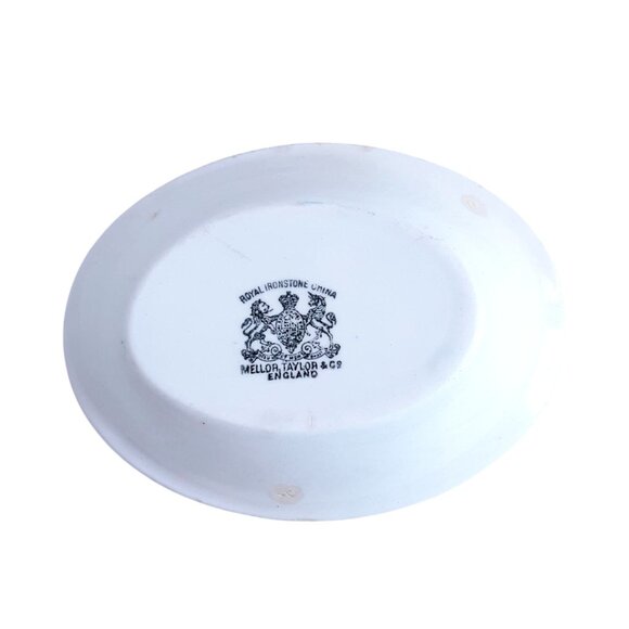 Mellor, Taylor & Co Antique Copper Tea Leaf Ironstone 5.5' Bowl Trinket Dish Eng - Picture 4 of 8